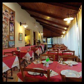 La sala della Trattoria La Romagnola