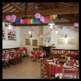 Sala allestita per evento privato