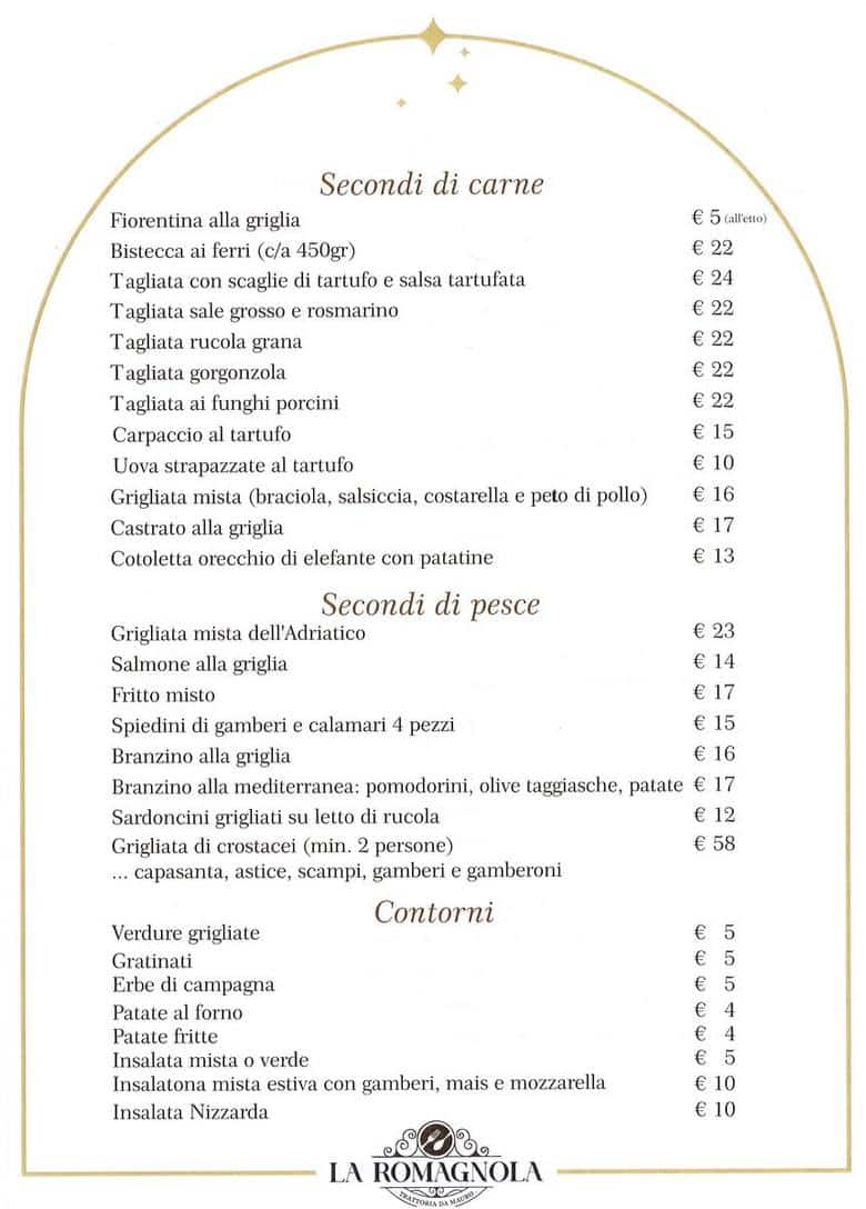 Secondi e contorni — La Romagnola