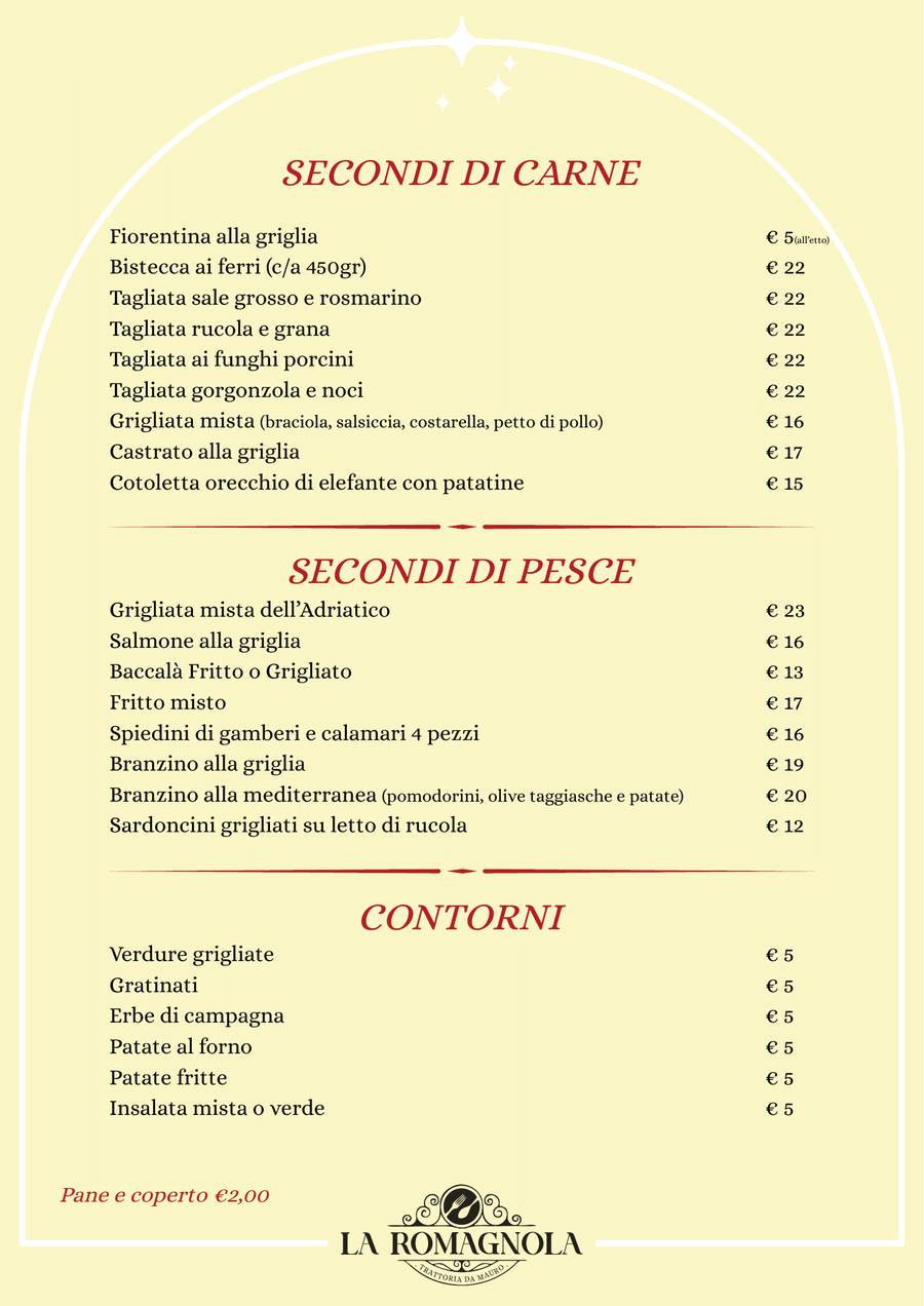 Secondi e contorni — La Romagnola